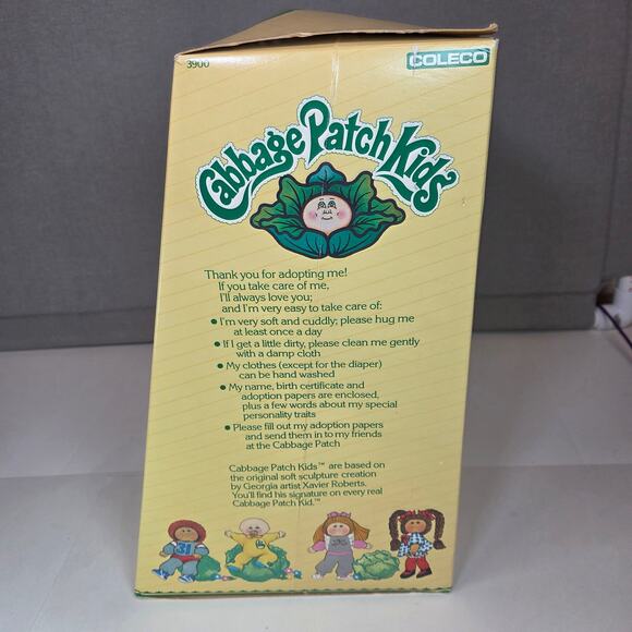 1985 Coleco Cabbage Patch Kids Doll Aggie Gertie Boxed w/ Papers - Picture 8 of 13